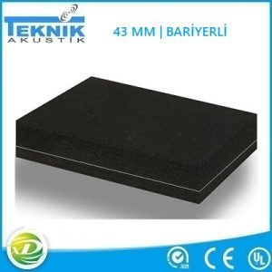 Bariyerli Düz Akustik Sünger